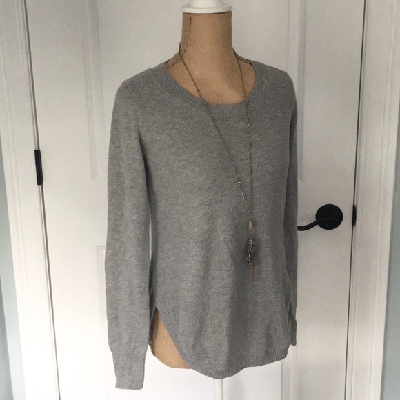 Shrinking Violet Sweaters - Grey Shrinking Violet Textured Sweater